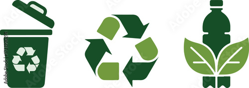 Environmental Recycling Icons Collection