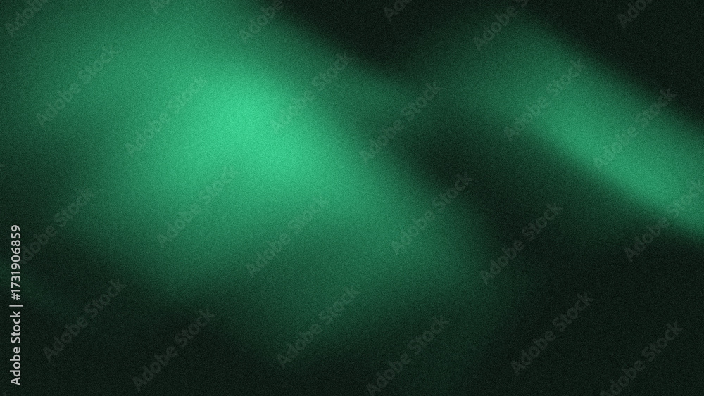 Fototapeta premium Abstract background Soft green light on dark background