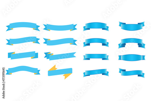 Ribbon banner set. Ribbons collection. ribbons. Vector ribbon