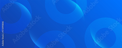 Abstract blue circle background with subtle blue gradient. Featuring geometric patterns, ideal for modern designs, digital projects, Modern design