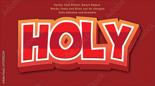 Holy Text Effect Sacred, Spiritual and Divine Typography Design.