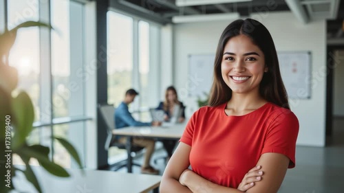 Confident Asian Business Professional - Young Female Leader in Modern Office Setting for Corporate Training, Leadership, and Workplace Diversity Videos