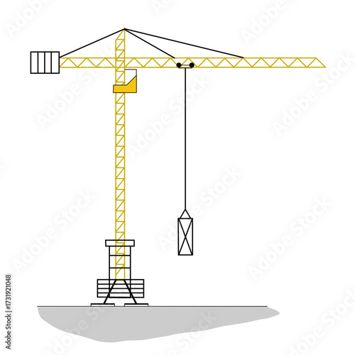 Construction Crane Vector