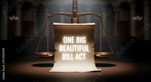 “One Big Beautiful Bill Act Press Podium