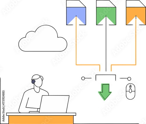 Security camera system monitoring and data management with cloud storage