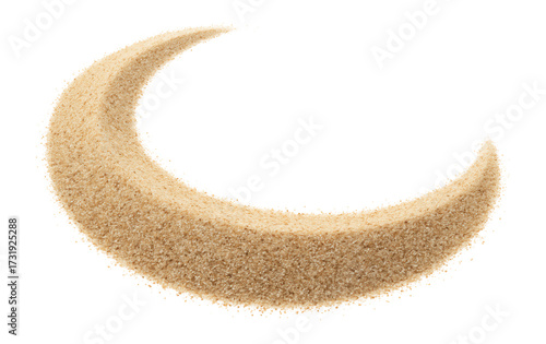 Sand border on a white background.