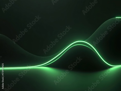 financial business background with smooth line growing curve graph 