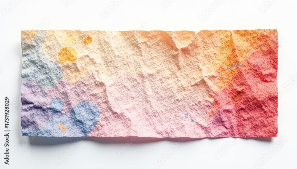 Fototapeta premium Close-up of a textured flap against stark white, photography, minimal, close-up
