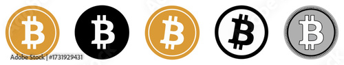 bitcoin virtual currency payment icon vector