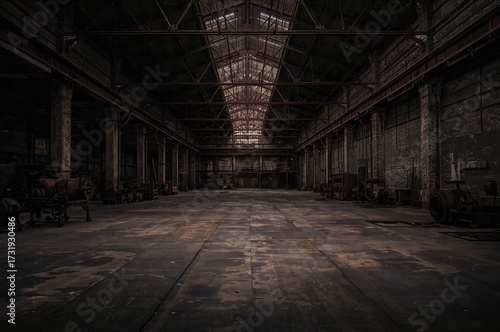 Wallpaper Mural Vintage factory's industrial interior design Torontodigital.ca