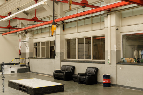 Spacious industrial interio...