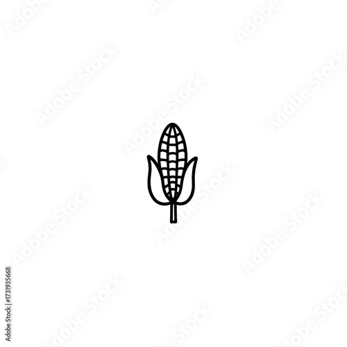Corn icon on a transparent background