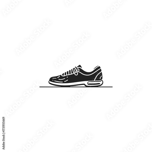 Sneaker icon on a transparent background