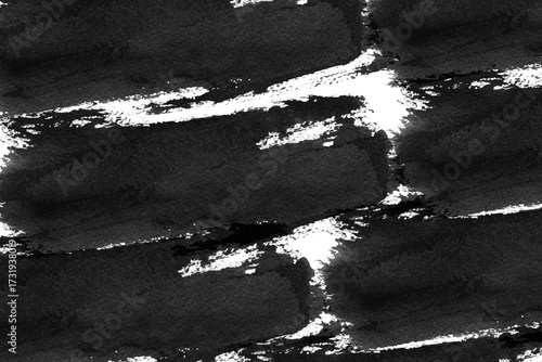 Grunge textured paint brush abstract black background
