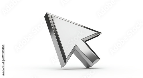 Download high resolution silver cursor arrow png for web design and development use