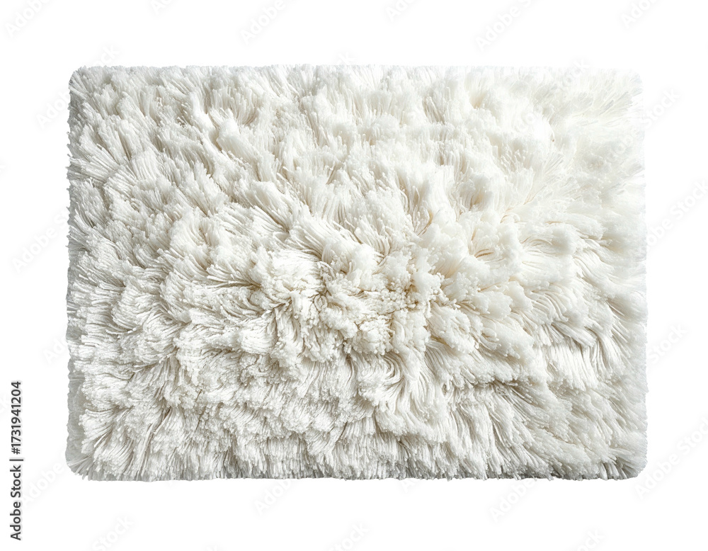 Obraz premium Cream-colored, plush rug texture