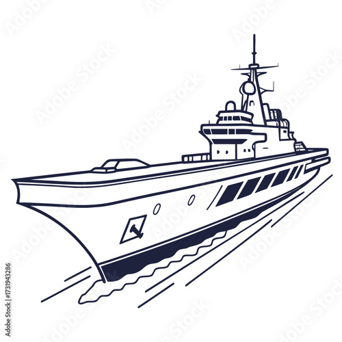 Modern luxury yacht with sleek lines and multiple decks cruising through the water