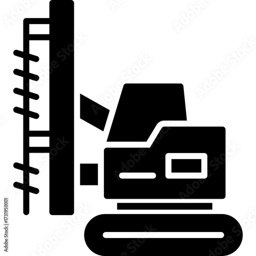 Rotary Drilling Rig Icon