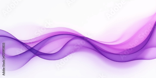 Abstract colorful smoke wave design with smooth flow of pink, purple, and blue light lines texture illustration