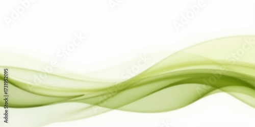 Abstract green waves of nature's color suggest a healthy, fresh spring design with a closeup on organic plant freshness