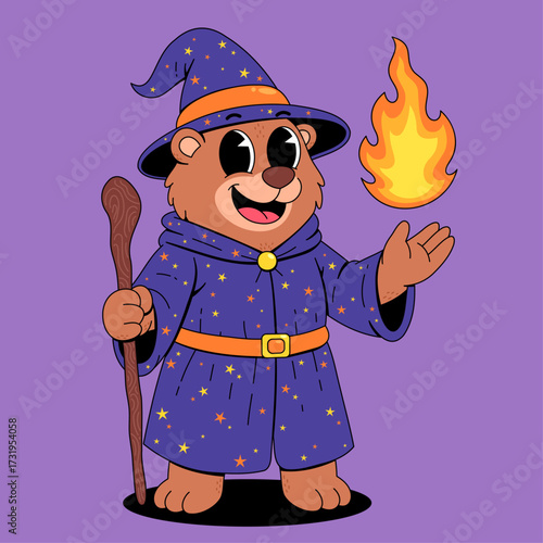 The Witch Bear Conjures Fire