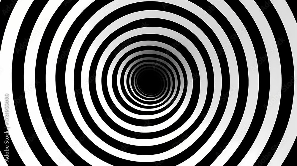Fototapeta premium Exploring Geometric Abstraction in Monochrome Optical Art Patterns and Minimalist Design Compositions