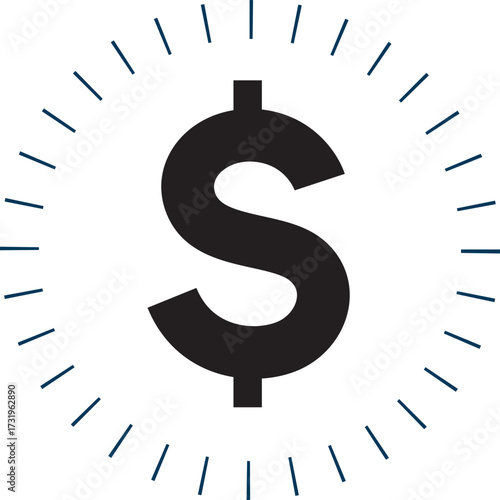  american money dollar icon for corporate investment