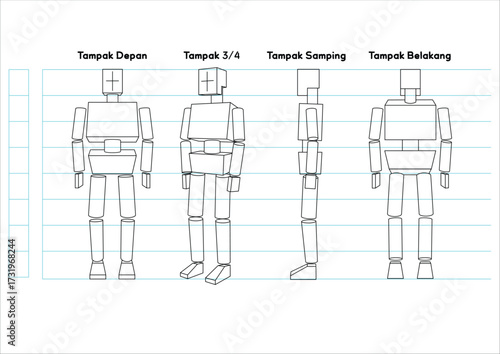 Figure Simplification Man