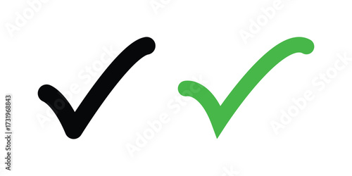 check box icon with correct, accept checkmark icons green tick box,