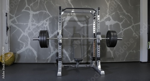 Weightlifting equipment, squat rack, gym