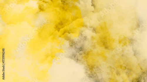 Abstract golden cloudscape digital wallpaper with warm, Vibrant gold and yellow smoke texture background, 