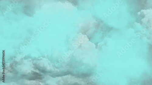 Moody winter clouds with a light blue sky filter. Blue and gray cloud texture background 