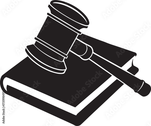 gavel and book