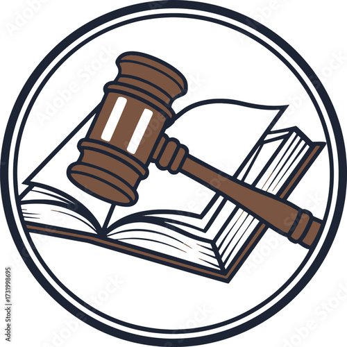 gavel and book