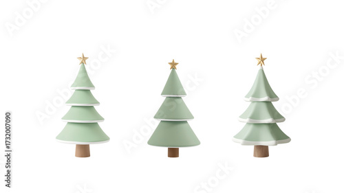 Christmas tree on transparent background