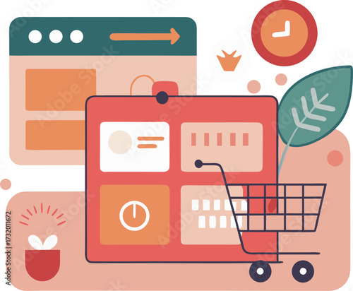Modern e commerce website product display interface design