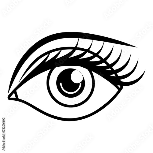 human eye vector illustration
