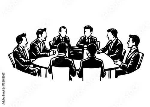 Corporate Roundtable Business Discussion