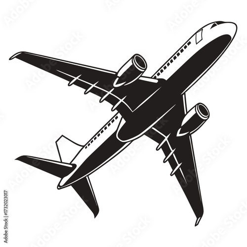 vector illustration of airplane