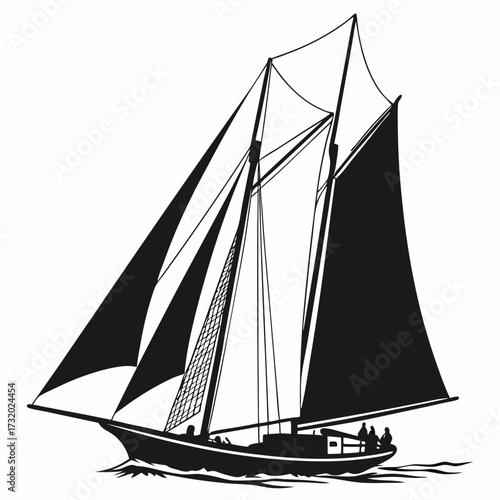 sailing ship silhouette