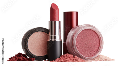 Cosmetics isolated on transparent background