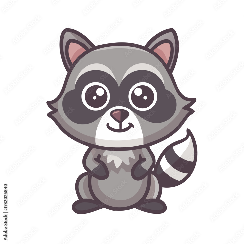 Fototapeta premium Baby Raccoon Character
