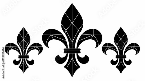 Elegant Fleur-de-Lis Design for Royal and Historical Themes, Perfect for Crests and Emblems, Timeless French Symbol, Classic and Stylish, Scalable Graphic