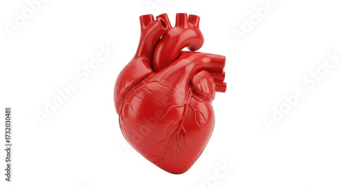 Fotografie Isolated human heart anatomical model, healthy cardiovascular organ for medical