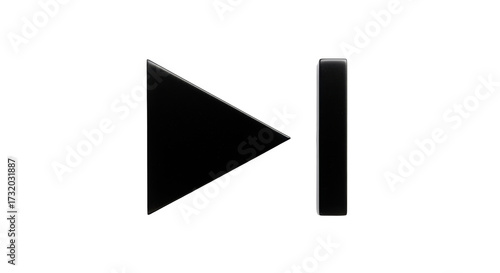 Free Download Isolated Next Track Icon with Glossy Style Symbolizing Video or Audio Playback Forward - GFXLoad