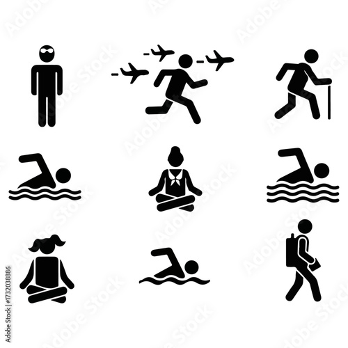 Diverse activities and people engaged in various recreational pursuits.