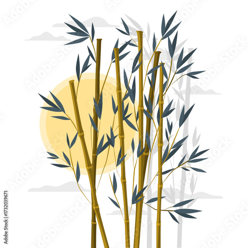 bamboo tree Disproportionate Illustrations
