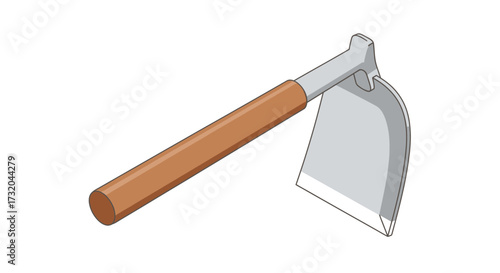 Hoe garden tool equipment for gardening cultivation soil preparation