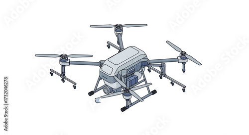 Modern drone design with sleek lines against a crisp white backdrop