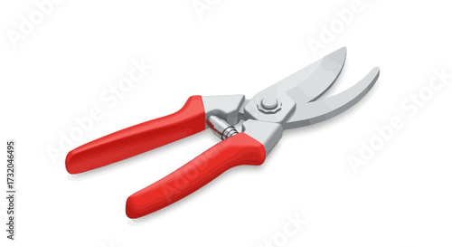 Sharp pruning shears, ready for garden tasks and horticultural projects